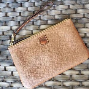 Dooney & Bourke Light Brown Leather Wristlet